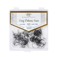 Sztuczne rzęsy i akcesoria - Wonder Lashes Rzęsy Easy Volume Fans 10D  Skręt C Ok. 250 szt Rzęsy Skręt: Skręt:C, Długość: 10 - miniaturka - grafika 1