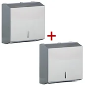 Dozowniki papieru i mydła dla firm - B2B Partner Podajnik ręczników papierowych, stal nierdzewna, 275 x 265 x 100 mm - miniaturka - grafika 1