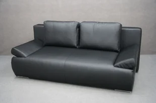 Sofa Rozkładana Lima Czarna Skóra Ekologiczna 210X100X90 Cm B 4174 - Sofy i kanapy Sofa Rozkładana Lima Czarna Skóra Ekologiczna 210X100X90 Cm B 4174 - Sofy i kanapy - miniaturka - grafika 1