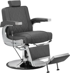 Hair system fotel barberski bm88066 szary - Fotele fryzjerskie - miniaturka - grafika 1