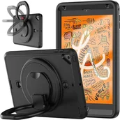 Etui do tabletów - Etui na iPad Mini 5/4 7,9 cala z Podstawką i Paskiem na Ramię Czarne - miniaturka - grafika 1