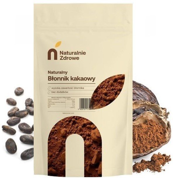 KAKAOWIEC ŁUSKA KAKAOWCA 500G Błonnik KAKAOWY Odchudzanie NATURALNIE ZDROWE