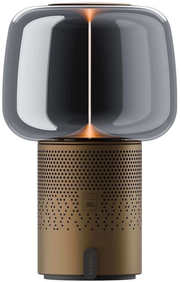 Lampa stołowa Kooduu Lampa przenośna z głośnikiem Bluetooth JBL brązowa KOODUU Serena PLAY