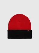 Czapki męskie - 4F Czapka zimowa chłopięca - czarna Uniwersalny - miniaturka - grafika 1