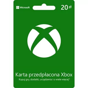 Microsoft Kod podarunkowy Xbox 20 PLN - Kody i doładowania cyfrowe - miniaturka - grafika 1