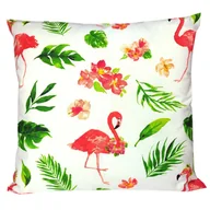 Poszewki na poduszki - Poszewka na poduszkę bawełniana EL-TEX 70x80 cm, Flamingi Liście - miniaturka - grafika 1