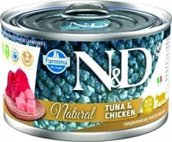 Mokra karma dla kotów - N&D CAT NATURAL Tuńczyk&Kurczak 140g - miniaturka - grafika 1