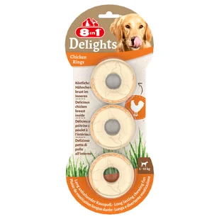 8IN1 1 Delights Bones Rings - Kosteczki Ringi Do Żucia 3Szt - Przysmaki dla psów - miniaturka - grafika 4