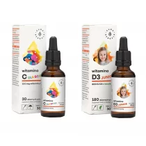Aura Herbals Zestaw Odporność dla dzieci Suplementy diety 2 x 30 ml - Przeziębienie i grypa - miniaturka - grafika 1