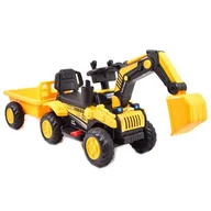 Pojazdy elektryczne dla dzieci - KOPARKA NA AKUMULATOR Z PRZYCZEPĄ I PILOTEM/XZ-980 - miniaturka - grafika 1