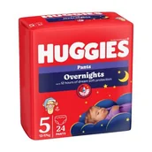 Pieluchy - HUGGIES Pieluchomajtki Overnights Pants rozmiar 5 (12-17kg), 24szt. - miniaturka - grafika 1