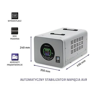 QOLTEC STABILIZATOR NAPIĘCIA AUTOMATYCZNY AVR 10000VA - Zasilacze awaryjne UPS - miniaturka - grafika 5
