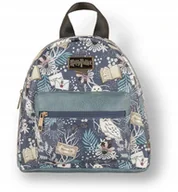 Plecaki - Plecak niebieski kwiatowy i Hedwigą, Harry Potter - miniaturka - grafika 1