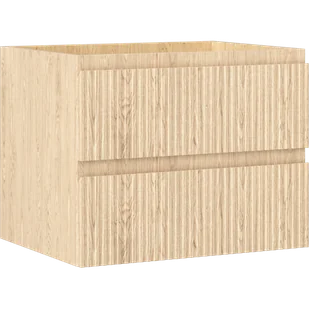 Mexen Rivel szafka łazienkowa podumywalkowa 60 cm, 2 szuflady, ryflowana , dąb - 91A20-06047-2-BFF81 - Szafki łazienkowe - miniaturka - grafika 1