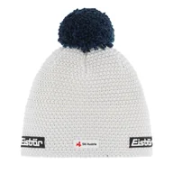 Czapki męskie - Czapka zimowa unisex z wełną merino Eisbar Jamie Pompon MU white/dark cobalt - ONE SIZE - miniaturka - grafika 1