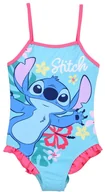 Stroje kąpielowe dla dziewczynek - Strój kąpielowy jednoczęściowy Disney Stitch dla dziewczynek kolor turkusowyrozmiar 128 cm - miniaturka - grafika 1