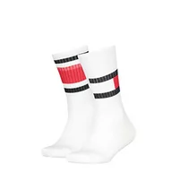 Skarpetki damskie - Tommy Hilfiger Skarpety dziecięce z flagą uniseks (2 sztuki), biały, 31-34 - miniaturka - grafika 1