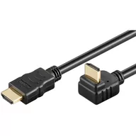Huby USB - Techly Kabel HDMI Techly ICOC HDMI-LE-020 HDMI/HDMI V1.4 M/M Ethernet Kątowy 2m czarny 304741 - miniaturka - grafika 1