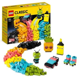 LEGO Classic Kreatywna zabawa neonowymi kolorami 11027 - Klocki - miniaturka - grafika 1