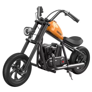 Motocykl Elektryczny dla Dzieci Hyper GOGO Cruiser 12, Opony 12 Cali, Silnik 160W, Bateria 21,9V 5,2Ah - Pomarańczowy - Motocykle - miniaturka - grafika 4