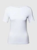 Koszulki i topy damskie - T-shirt z dekoltem w łódkę model ‘PANDA’ - miniaturka - grafika 1