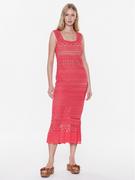 Sukienki - TWINSET Sukienka letnia 231TP3166 Różowy Regular Fit - miniaturka - grafika 1