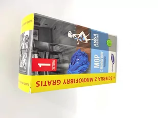 Anna Zaradna Mop z Mikrofibry + Gratis Ścierka - Miotły, szufle, mopy - miniaturka - grafika 1