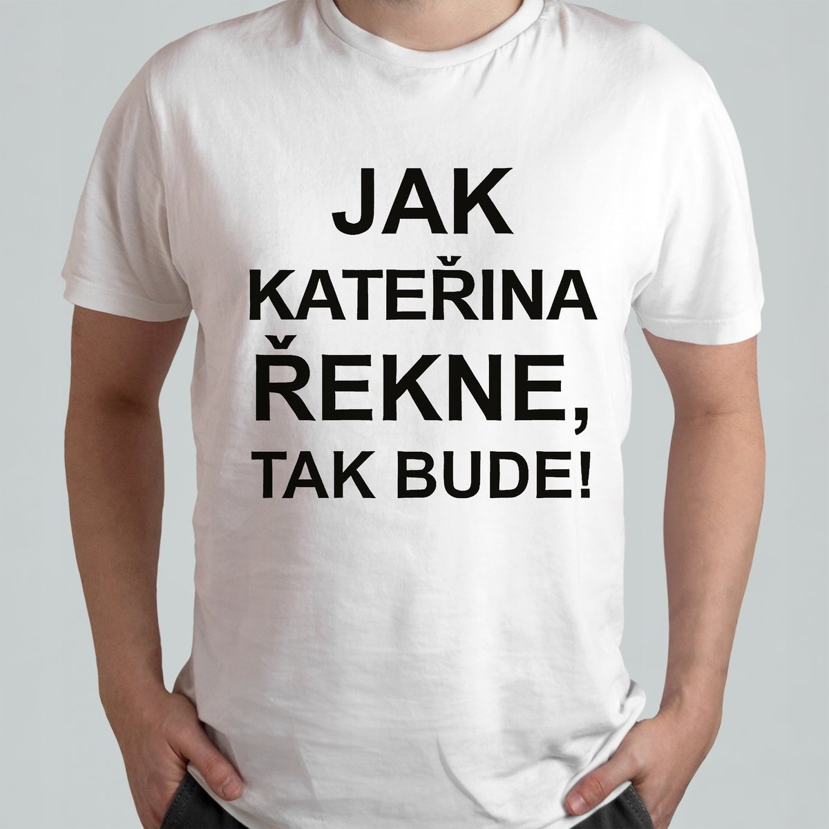ŚWIĄTECZNA KOSZULKA MĘSKA ŚMIESZNA T-SHIRT Napis Czesku Żart Czechy r. L 3