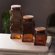 Dekoracje domu - SZKŁO DEKORACYJNE KELSI2 (03) 10X10X32 CM ZŁOTY - miniaturka - grafika 1