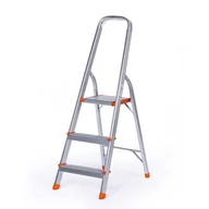 Pozostałe wyposażenie warsztatu - Schody aluminiowe jednostronne, 1x3 stopnie, wysokość 0,645 m - miniaturka - grafika 1