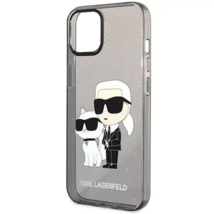 Etui ochronne na telefon Karl Lagerfeld KLHCP12MHNKCTGK do Apple iPhone 12 /12 Pro 6,1" czarny/black hardcase Gliter Karl&Choupette - Etui i futerały do telefonów - miniaturka - grafika 6