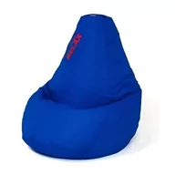 Fotele i pufy dla dzieci - Pufa worek GGF Sako Grusza Niebieski L 105 x 80 cm | Bezpłatny transport - miniaturka - grafika 1