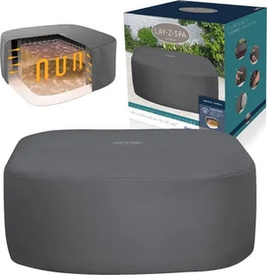 BESTWAY Pokrywa termiczna pokrowiec ENERGYSENSE do Lay-Z-Spa 201 cm 60332 - Akcesoria do basenów - miniaturka - grafika 1