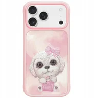 Etui i futerały do telefonów - Etui Nimmy Big Eyed Pet 2.0 Dog do iPhone 17 Pro Max różowy - miniaturka - grafika 1