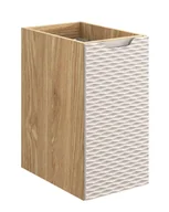 Szafki łazienkowe - Beżowa wisząca szafka łazienkowa z frontem 3D W2-K87 - miniaturka - grafika 1