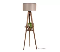 Lampy stojące - Lampa podłogowa TRIPOD 1xE27/60W/230V beżowy/brązowy - miniaturka - grafika 1