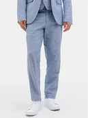 Spodnie męskie - Jack & Jones Chinosy Riviera 12228724 Błękitny Slim Fit - miniaturka - grafika 1