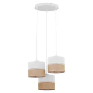 Lampy sufitowe - TK Lighting Lampa wisząca nowoczesna LINOBIANCO 3pł. juta Wysyłka za 0 zł 6575 - miniaturka - grafika 1