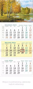 Lucrum, Kalendarz ścienny trójdzielny 2024 Jesień - Kalendarze - miniaturka - grafika 1