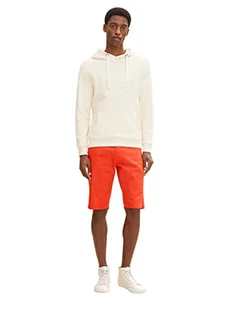 TOM TAILOR Męskie Szorty bermudy regular slim chinosy 1030015, 10524 - Grenadine Red, 34 - Spodenki damskie - miniaturka - grafika 1