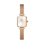Zegarki damskie - Zegarek Daniel Wellington Quadro Mini DW00100651 Złoty - miniaturka - grafika 1