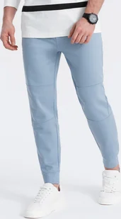 Ombre Clothing Męskie spodnie jogger Dindrandry niebieski jasny XL - Spodnie męskie - miniaturka - grafika 1
