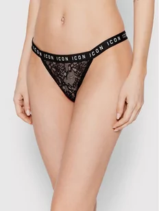 Dsquared2 Underwear Stringi D8L203840 Czarny - Majtki damskie - miniaturka - grafika 1