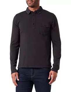 Koszule męskie - Replay Męska koszula polo M6453, 098 czarna, 3XL, 098 BLACK, 3XL - grafika 1