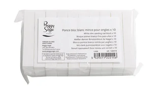 Peggy Sage White Slim Sanding Nail Block Cienki blok polerski do paznokci Biały 10szt - Akcesoria do paznokci - miniaturka - grafika 2