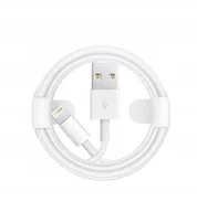 Kable USB - DŁUGI Kabel USB LIGHTNING do IPHONE 2m BIAŁY HQ Przewód do ładowania Telefonu - miniaturka - grafika 1