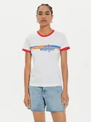 Koszulki i topy damskie - Wrangler T-Shirt Hot Wheels 112357911 Biały Slim Fit - miniaturka - grafika 1