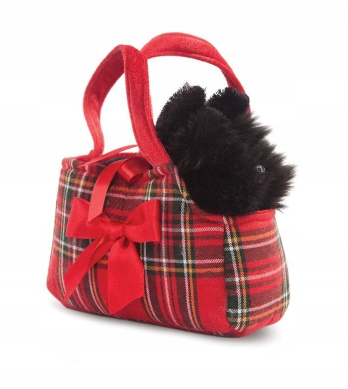 AURORA Fancy Pals plush toy scottish terrier in a bag, 20 cm