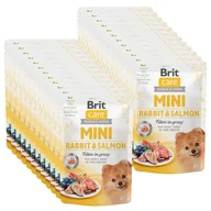 Mokra karma dla psów - Brit Care Mini Rabbit & Salmon fillets in gravy 24x85g - miniaturka - grafika 1