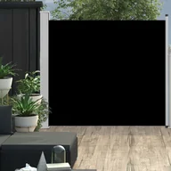 Markizy - vidaXL vidaXL Wysuwana markiza boczna na taras, 170 x 300 cm, czarna - miniaturka - grafika 1